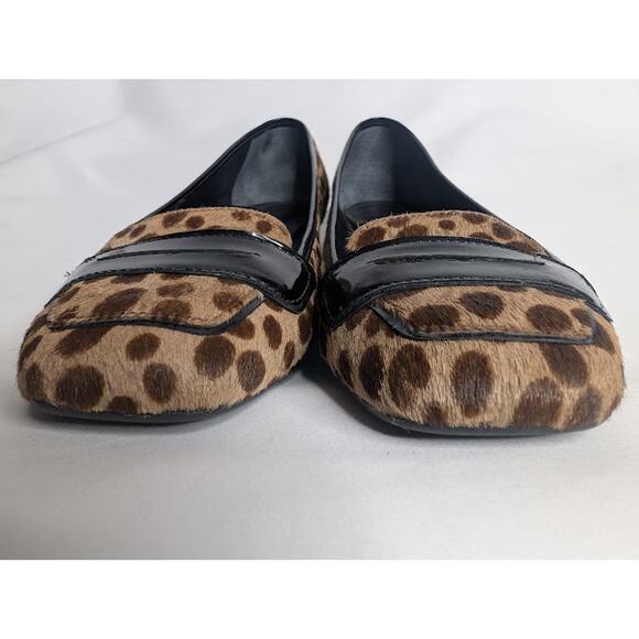 DNKY Womens Leopard spot Leather loafer size 7.5 mobwife Retro, Quiet Luxury - Picture 8 of 10